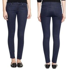Tory Burch "Marlien" Dark Wash Cropped Denim Jean Legging Size 26 EUC!!